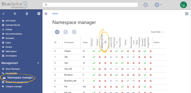 Namespace manager