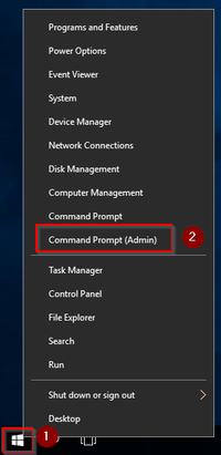 Open command prompt as administrator