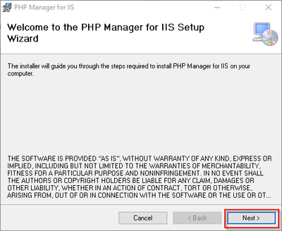 PHP Manager Installation 01