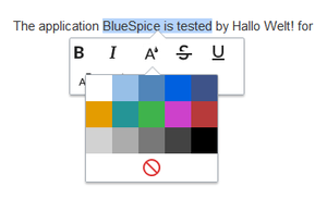 Applying text color