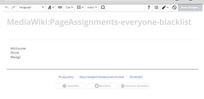 Exclude users from page assignment "everyone"